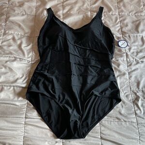 Swimsuits For All Black One Piece Swimsuit